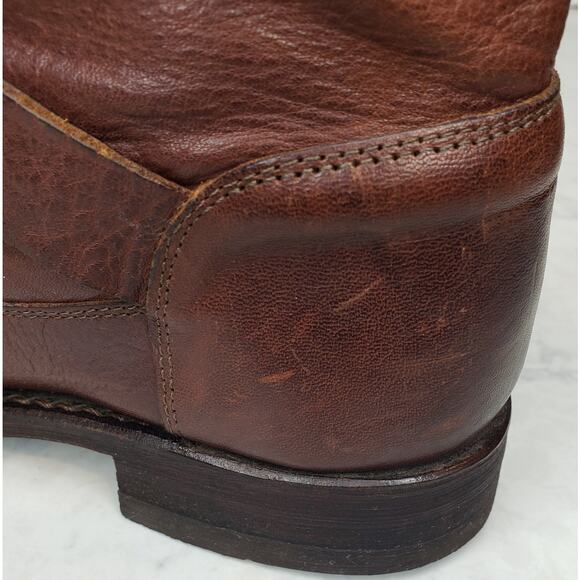 Frye Women's Size 7M Veronica Bootie Leather Redwood Biker Moto Motorcycle ~VGUC - Picture 15 of 16